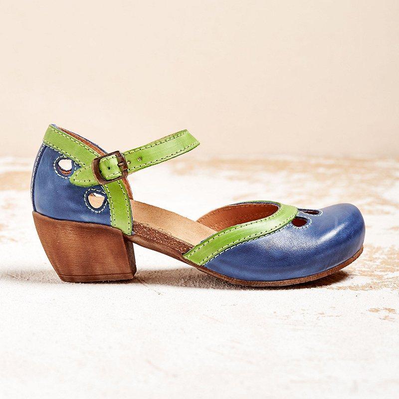 Camryn™ | Orthopedic Low Heel Leather Sandals