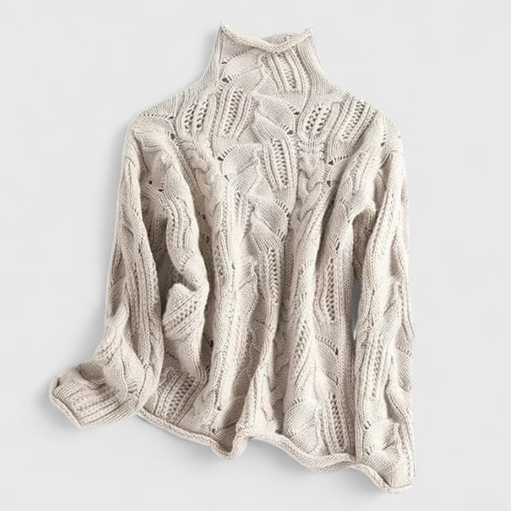Rielle - Cozy Cable Knit Sweater