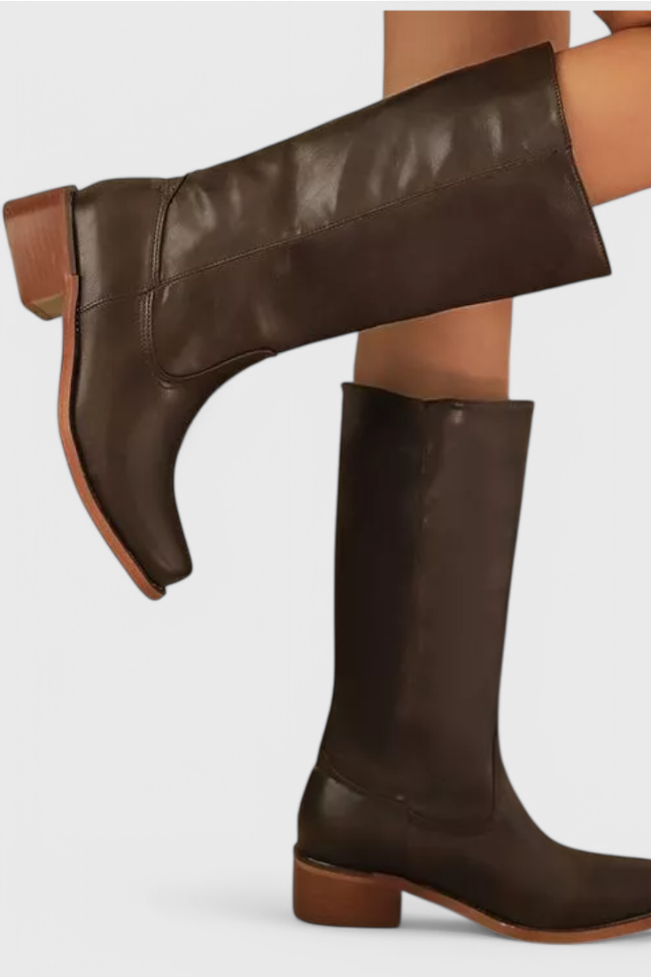 Ella™ | Leather Knee-High Boots