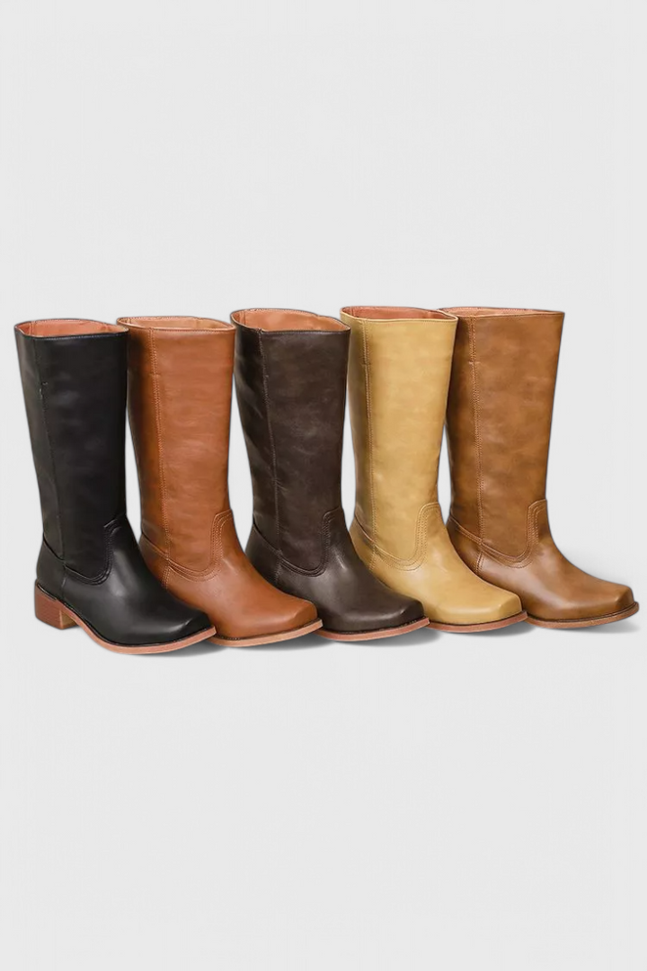 Ella™ | Leather Knee-High Boots
