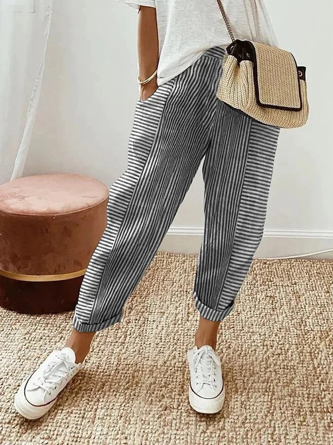 Tildy - Relaxed Striped Pants