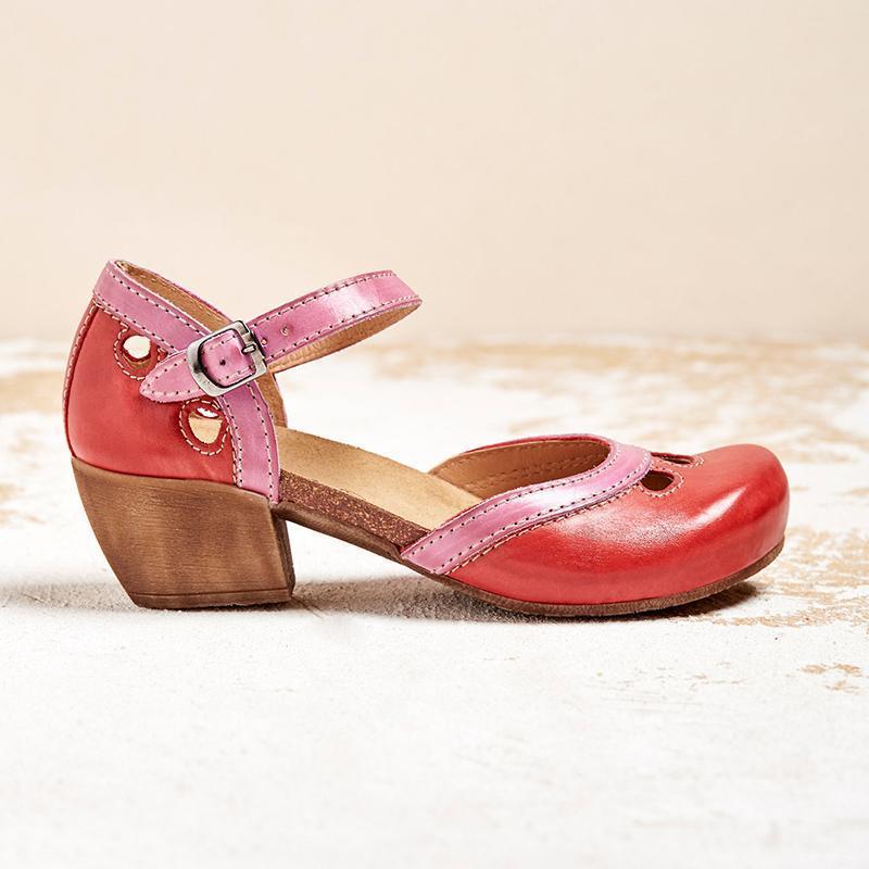 Camryn™ | Orthopedic Low Heel Leather Sandals