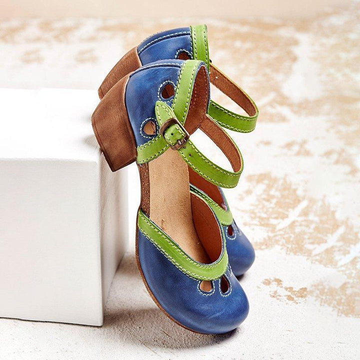 Camryn™ | Orthopedic Low Heel Leather Sandals