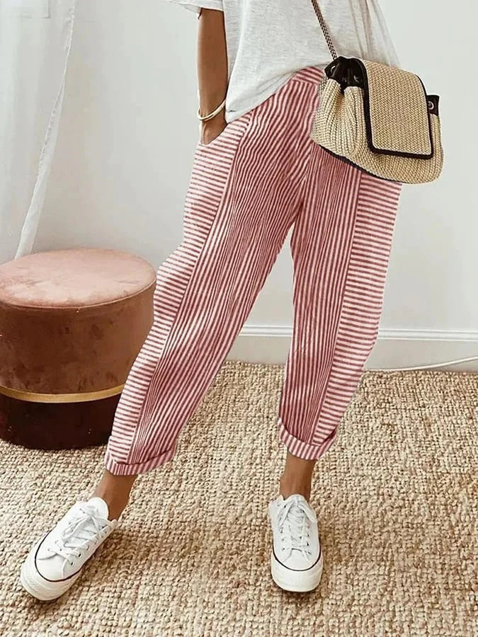Tildy - Relaxed Striped Pants